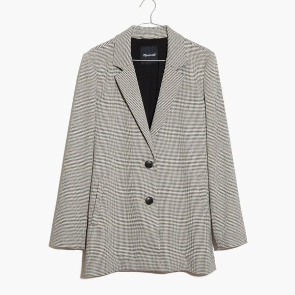 Madewell Dorset Blazer in Houndstooth XS $168 - Picture 9 of 14